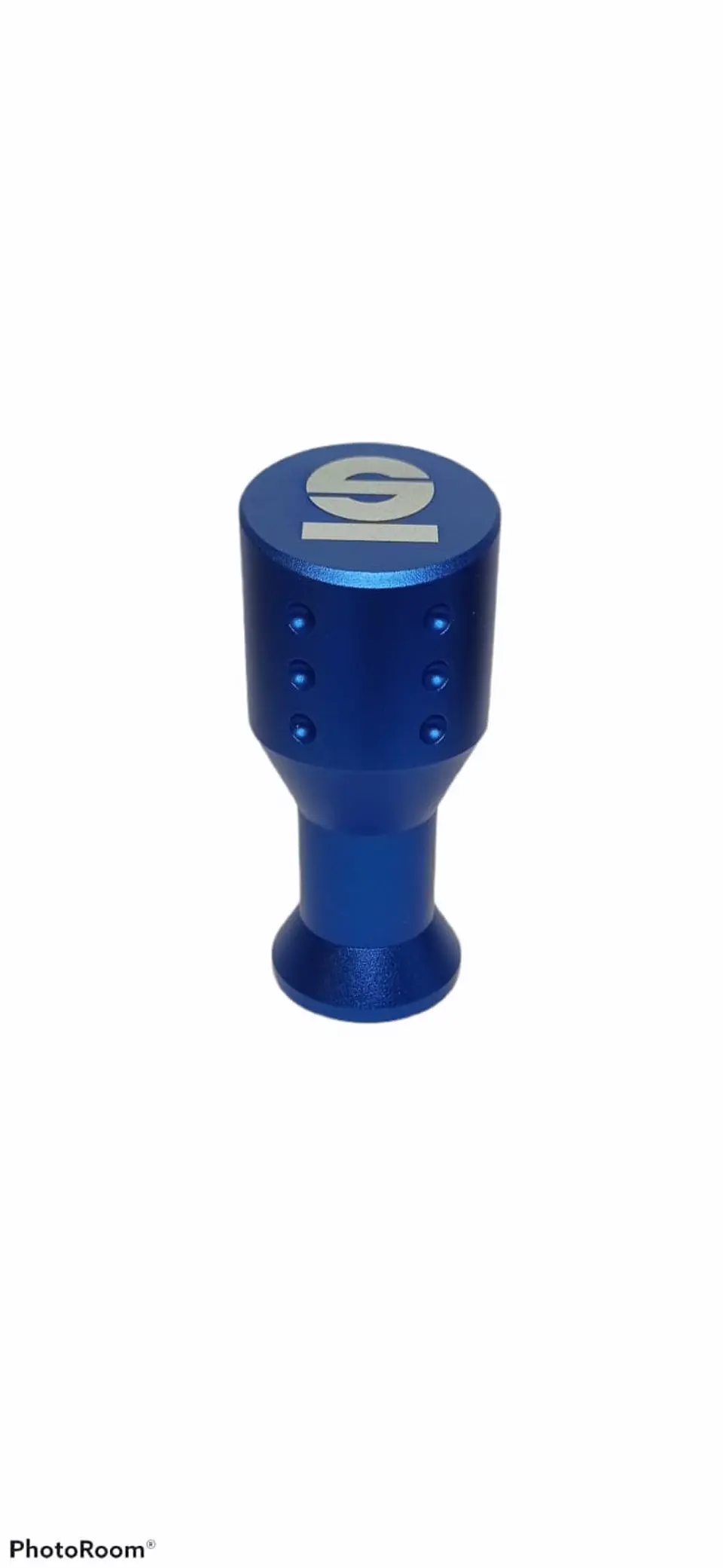 Pomo perilla cabeza plana Sparco, con adaptadores - Azul 1