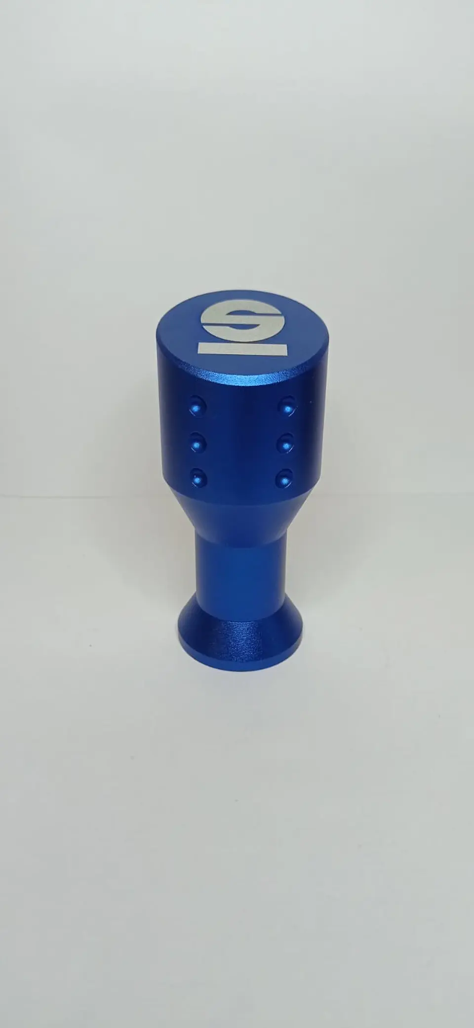 Pomo perilla cabeza plana Sparco, con adaptadores - Azul 3
