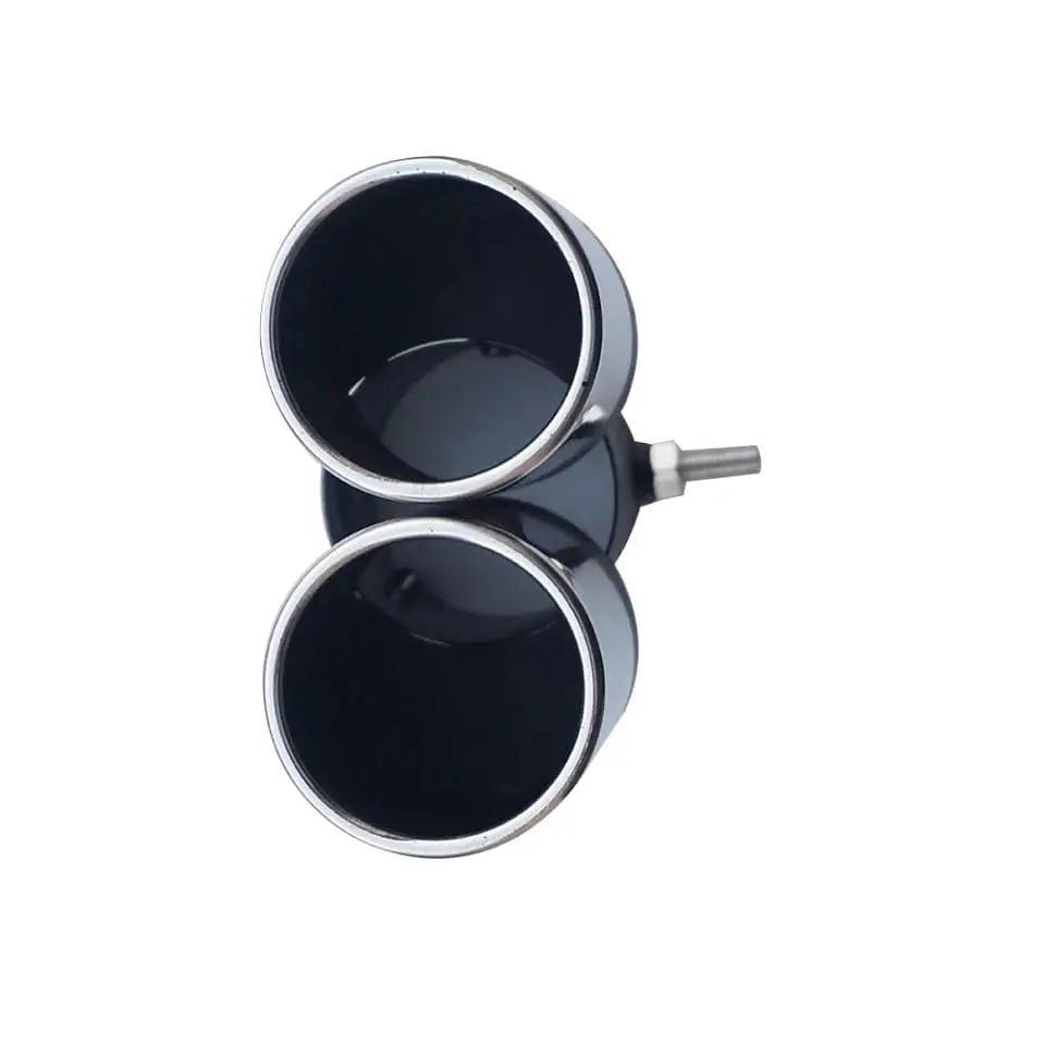 Cola de escape decorativa tunning acero inoxidable, universal - Doble 7