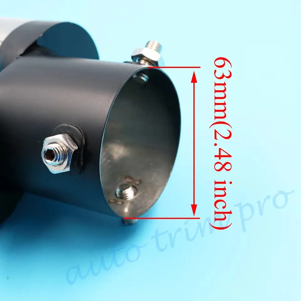 Cola de escape decorativa tunning acero inoxidable, universal - Doble 9