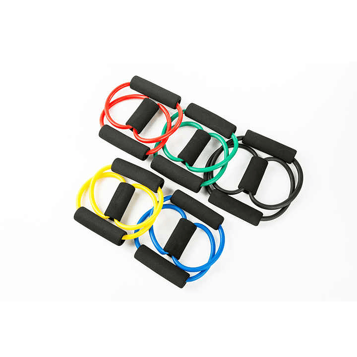 *Oferta* Bandas elásticas de goma tipo 8 para entrenamiento muscular, yoga y fitness  2