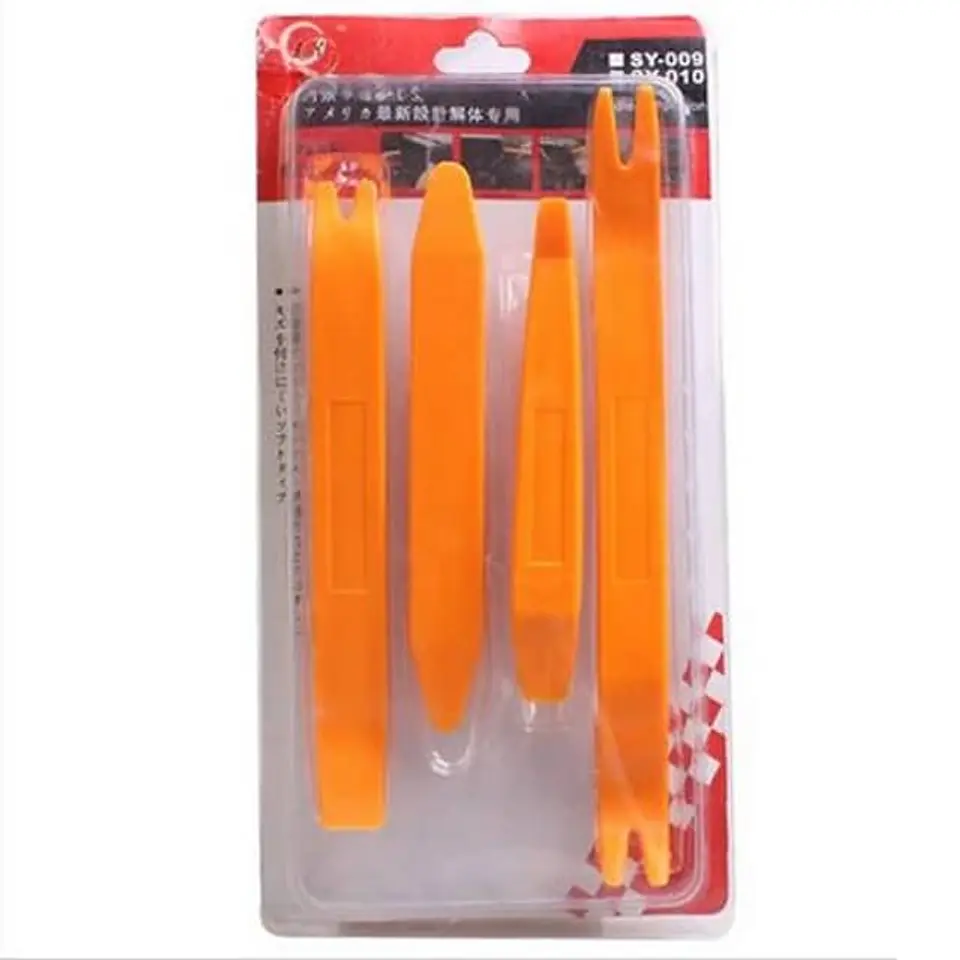 Kit de 4 Herramientas para Desmontaje de Molduras y Paneles de Auto 1