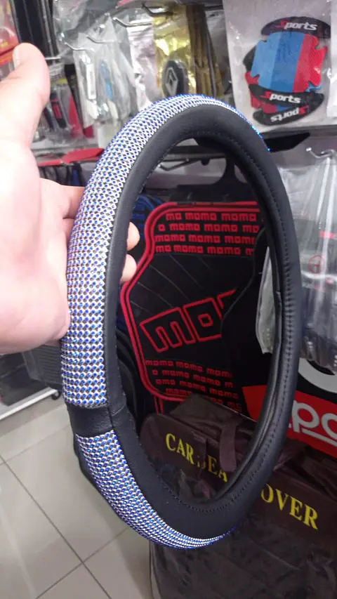 Forro cubre volante para damas, diseño - diamantes 