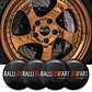 Set X4 Tapa centro de Llantas de autos rally - thumbnail 3