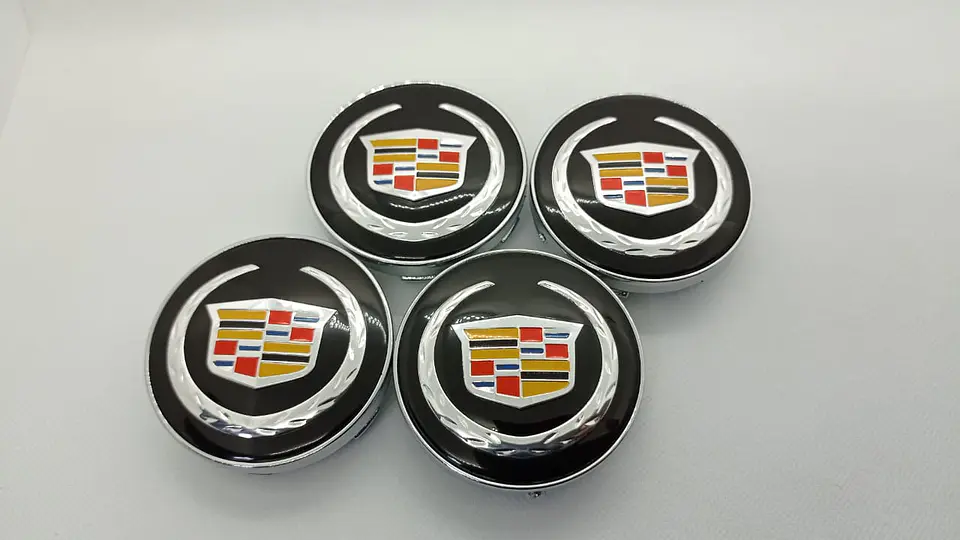 Set X4 Tapa centro de de llantas para autos cadillac 2
