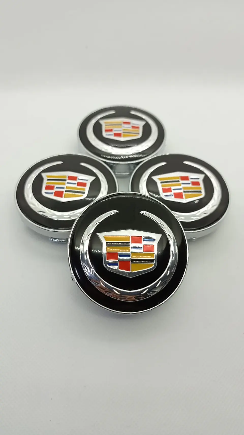 Set X4 Tapa centro de de llantas para autos cadillac 5
