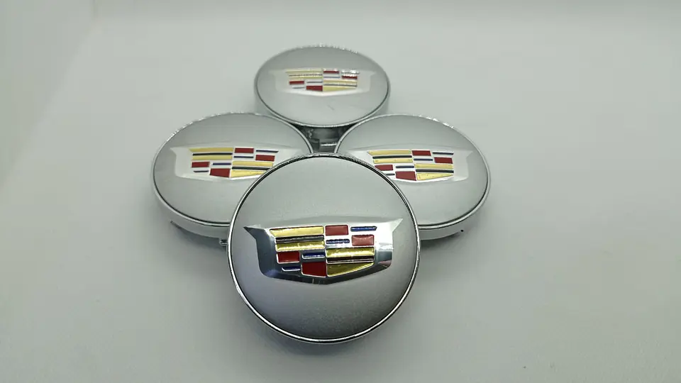 Set X4 Tapa centro de Llantas de autos Cadillac 2