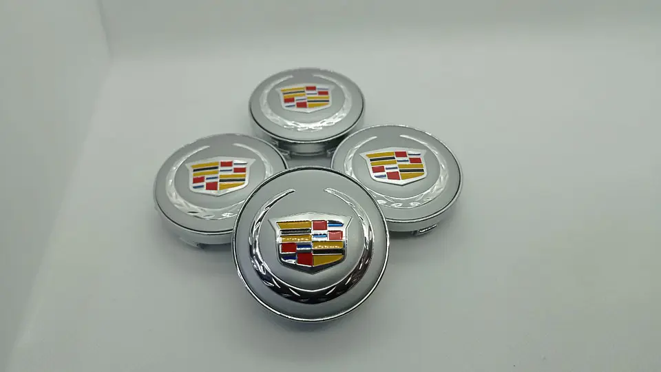 Set X4 Tapa centro de Llantas de autos Cadillac 2