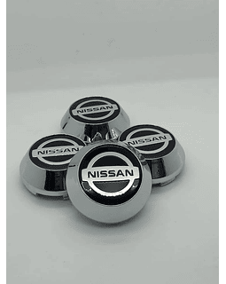 X4 Tapa centro de llantas de auto tunning conica Nissan
