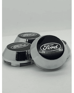 X4 Tapa centro de llantas de auto tunning conica Ford