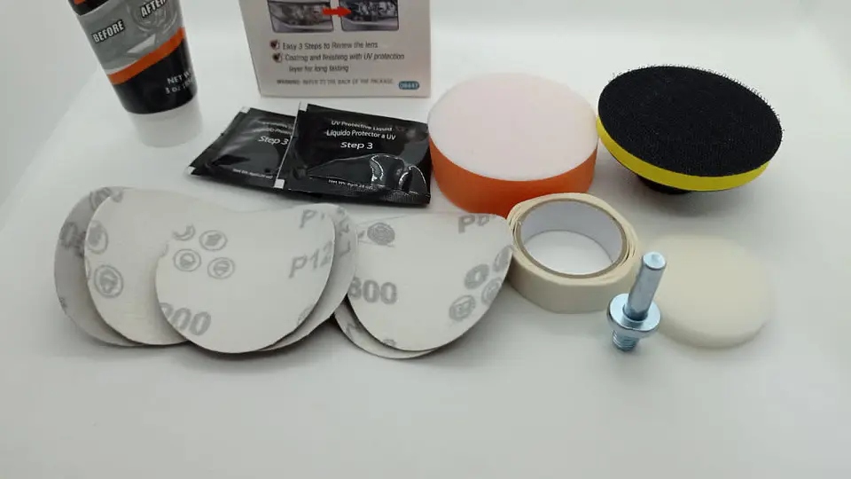 Kit de restauración de faros ópticos renueva el brillo del 5