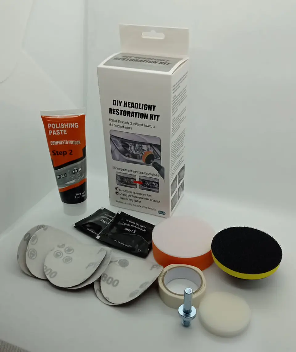Kit de restauración de faros ópticos renueva el brillo del 11