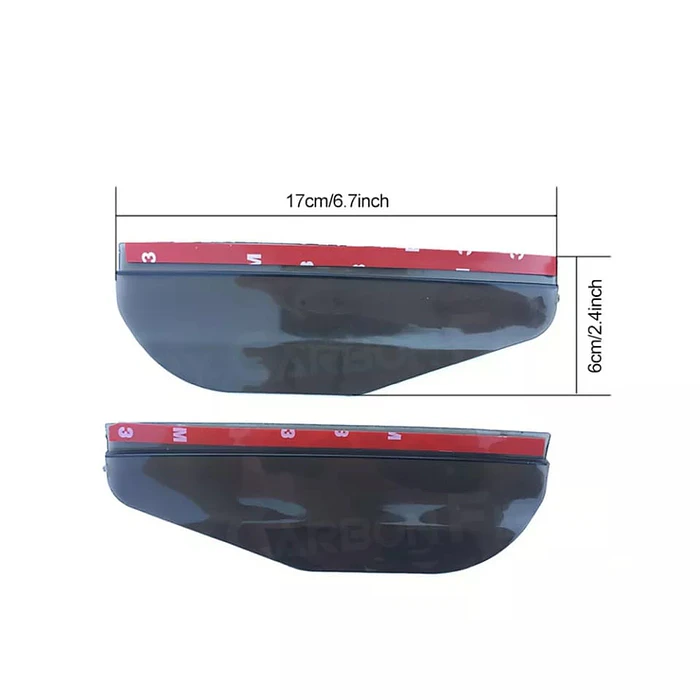 Bota aguas goma, cejas retrovisor autos universal protección contra la lluvia 5