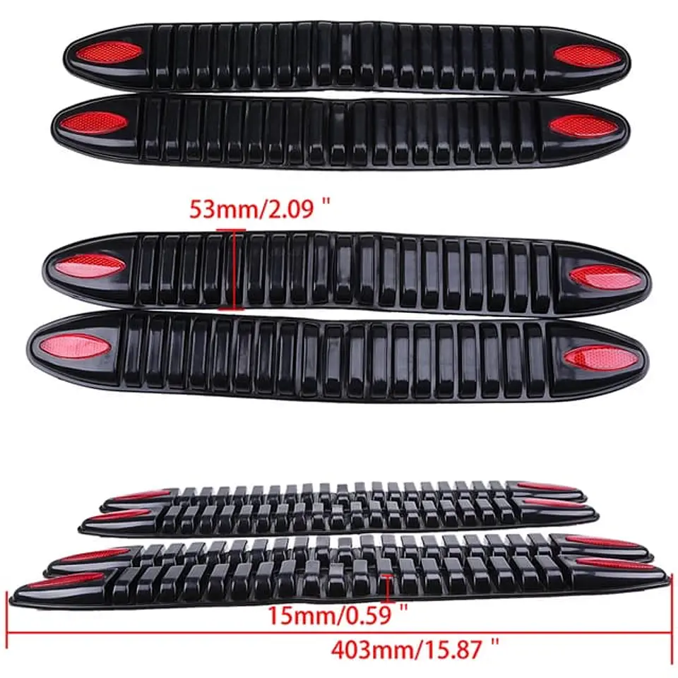 X4 topes antigolpes goma para Bumper parachoques de autos 2