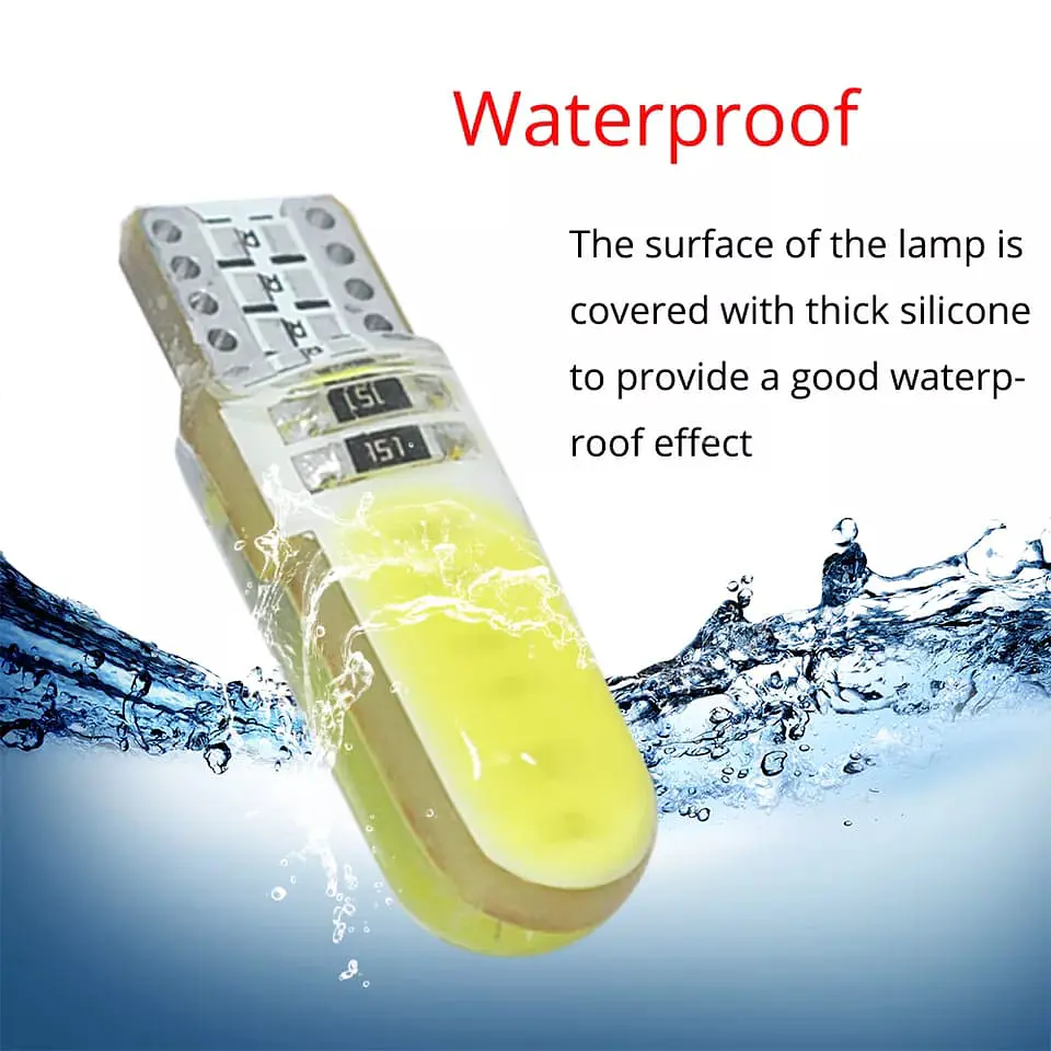 Par Ampolletas led cola de pez de color, Posición T10 W5W 12v VERDE 3