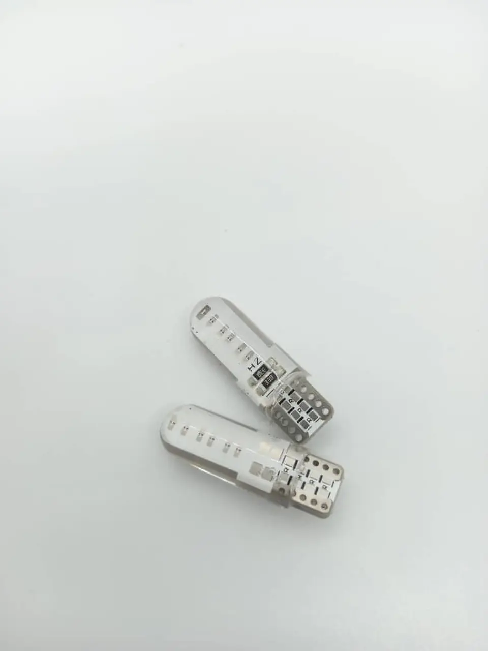 Par Ampolletas led cola de pez de color, Posición T10 W5W 12v AZUL 2