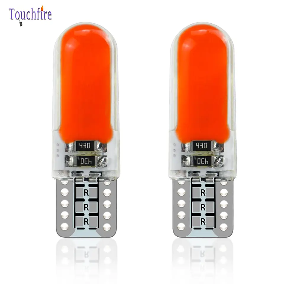 Par ampolletas - led cola de pez de Posición T10 W5W 12v 8