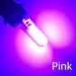 Par Ampolletas led cola de pez de color, Posición T10 W5W 12v ROSADO - Miniatura 2