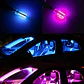 Par Ampolletas led cola de pez de color, Posición T10 W5W 12v ROSADO - Miniatura 4