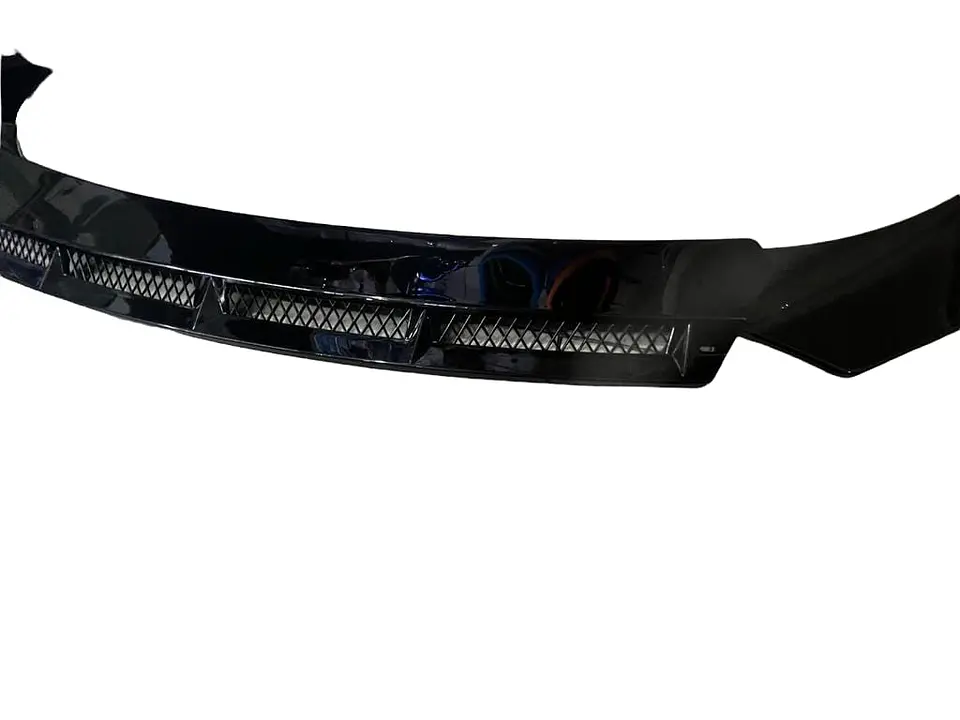 Front Lip, Bumper Faldón delantero 3 piezas negro brillante 2