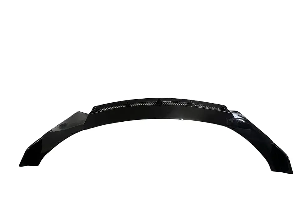Front Lip, Bumper Faldón delantero 3 piezas negro brillante 3