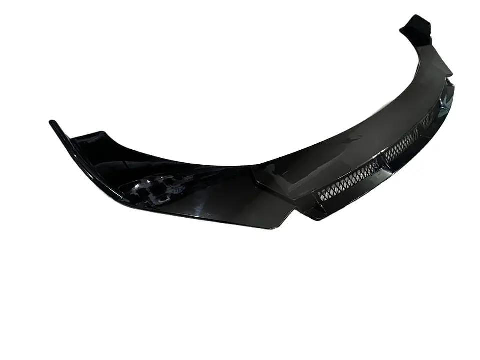 Front Lip, Bumper Faldón delantero 3 piezas negro brillante 4