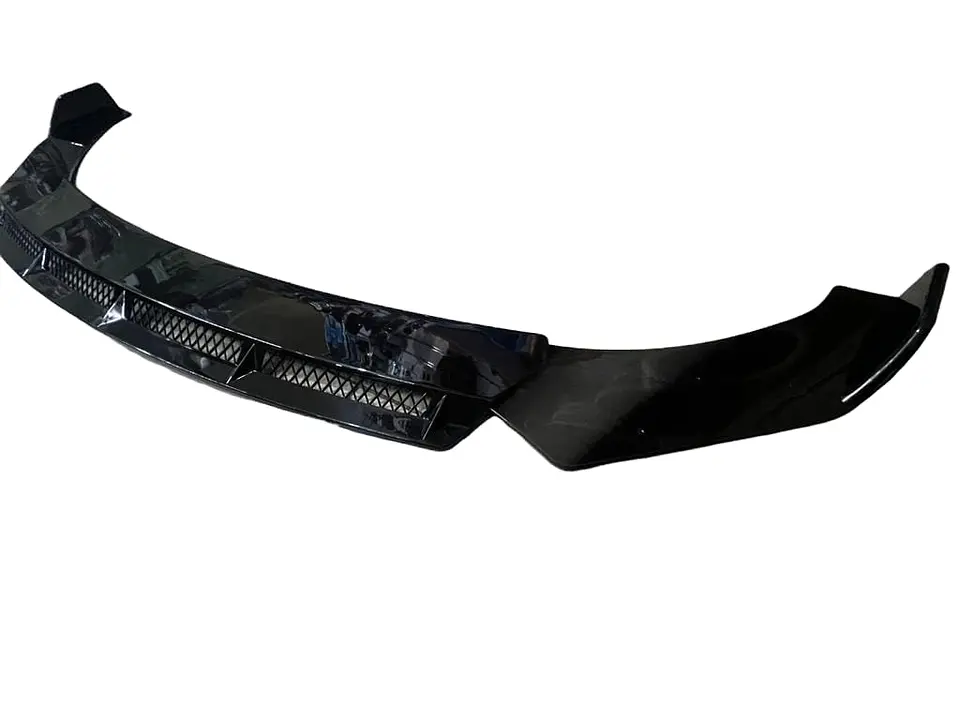 Front Lip, Bumper Faldón delantero 3 piezas negro brillante 6