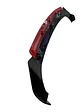Front Lip, Bumper Faldón delantero 3 piezas negro brillante con Rojo - thumbnail 2