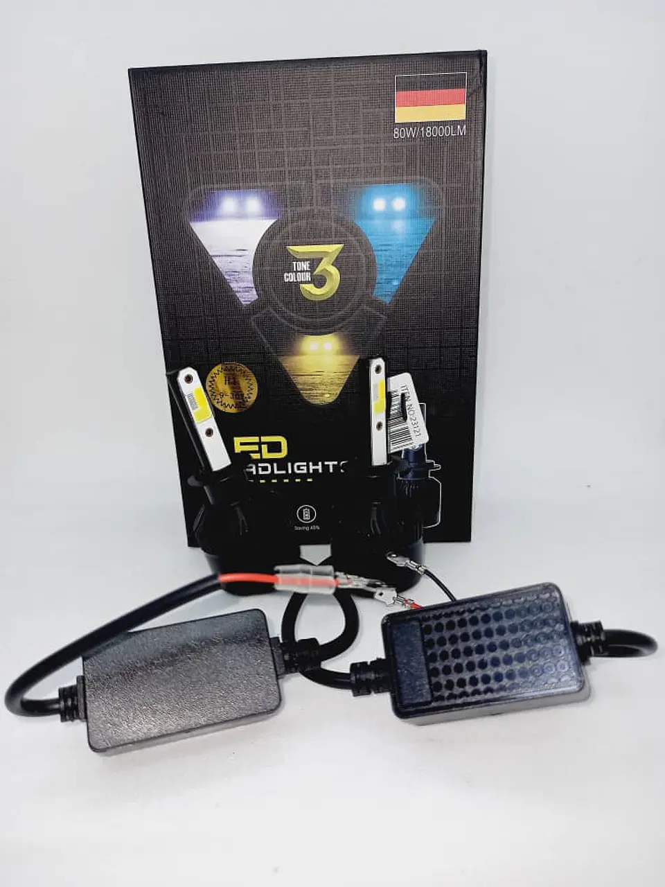 Par de ampolletas turboled Tricolor H1 1