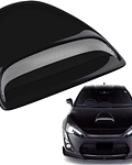 Toma flujo aire para capot autos decorativa tunning universal color negro brillante 