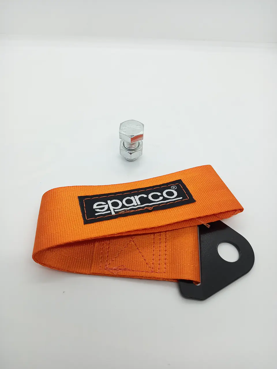 Cinta correa de remolque arrastre Sparco Naranja 4