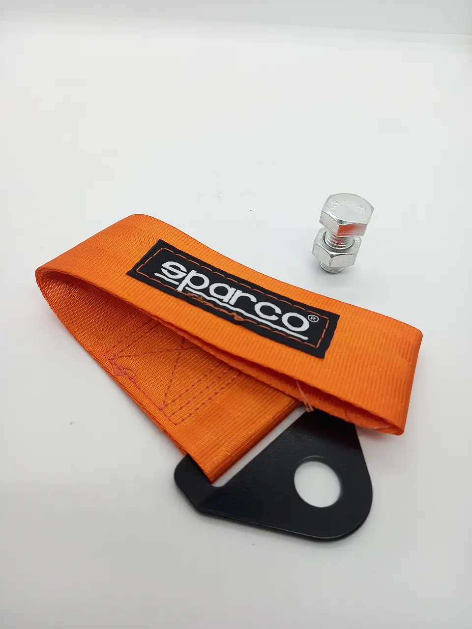 Cinta correa de remolque arrastre Sparco Naranja 5