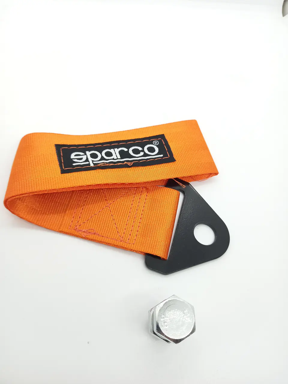 Cinta correa de remolque arrastre Sparco Naranja 10