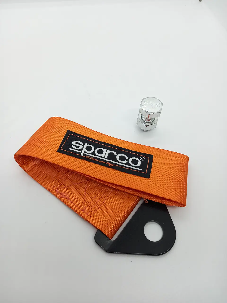 Cinta correa de remolque arrastre Sparco Naranja 11
