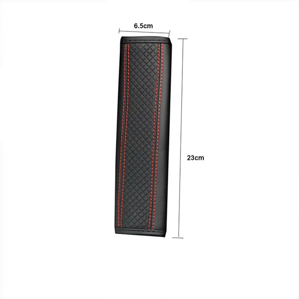 Cubre cinturón de seguridad de autos Hilo rojo 6