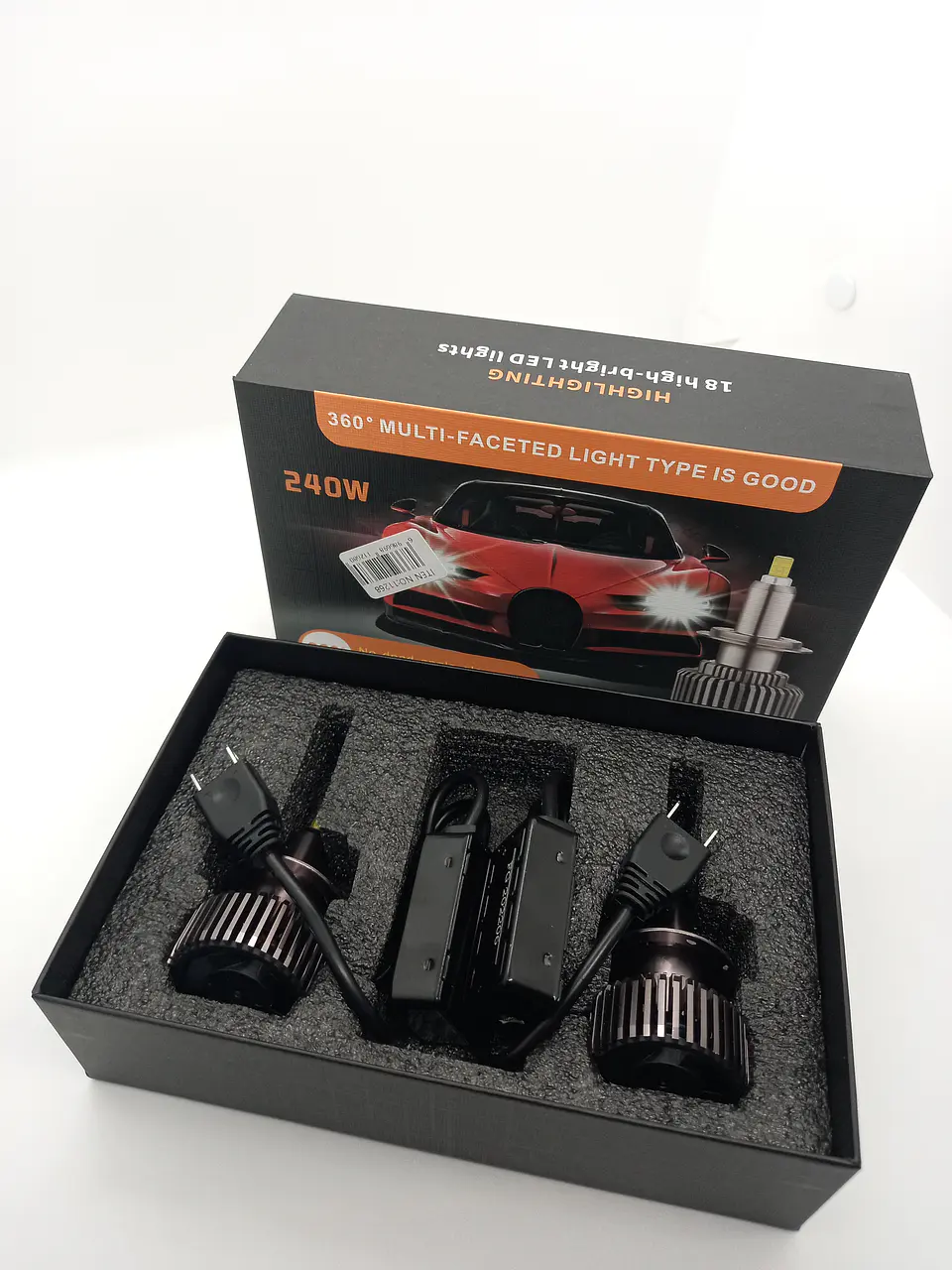 Par ampolletas - turboled H7 super bright 360 grados especial para 1