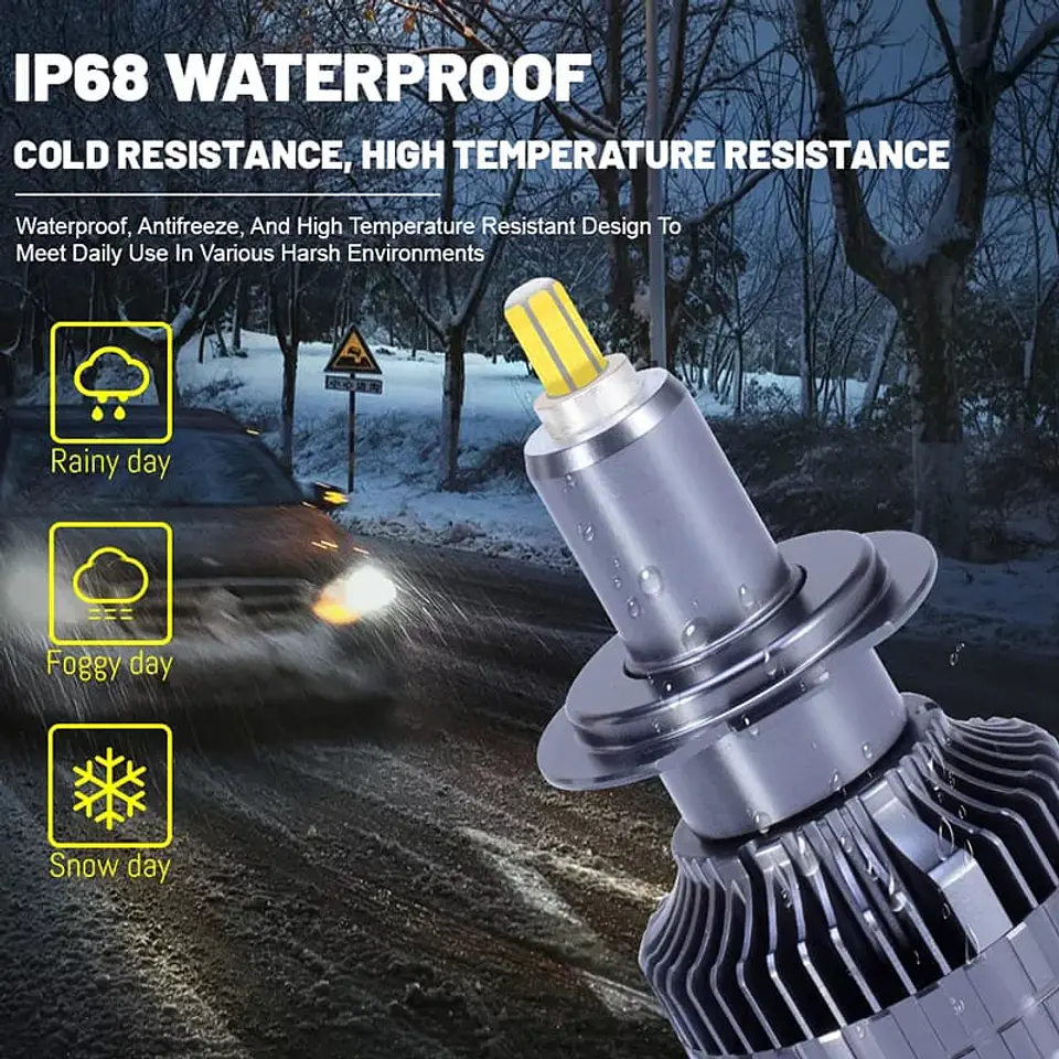 Par ampolletas - turboled H7 super bright 360 grados especial para 3