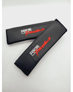 Cubre cinturón de seguridad de autos, almohadillas protectoras para los hombros Diseño tela bordado para hks color negro