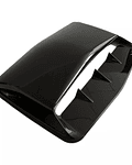 Toma de flujo de aire para capot de autos decorativa tunning universal color negro brillante con adhesivo doble cara medida 42 x 29 cm