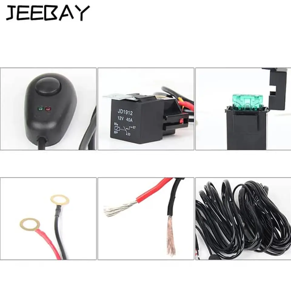 Ramal cableado para instalación de neblineros independientes con 5