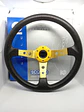 Volante deportivo universal Sparco con botón de bocina - dorado - thumbnail 2