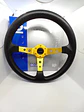 Volante deportivo universal Sparco con botón de bocina - dorado - thumbnail 3
