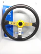 Volante deportivo universal Sparco con botón de bocina - dorado - thumbnail 5