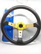 Volante deportivo universal Sparco con botón de bocina - dorado - thumbnail 6