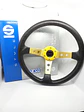 Volante deportivo universal Sparco con botón de bocina - dorado - thumbnail 9