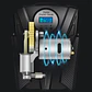 Compresor inflador digital de llantas 150psi 12V con linterna - thumbnail 1