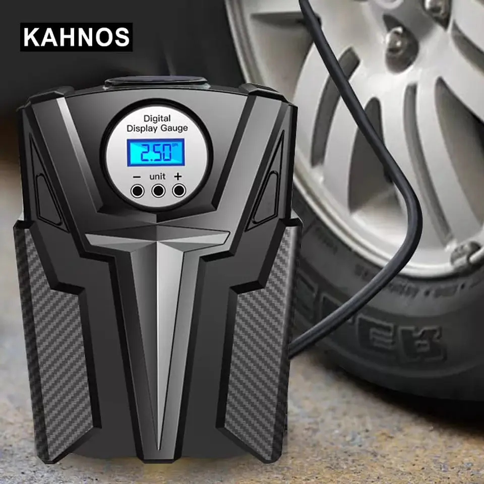 Compresor inflador digital de llantas 150psi 12V con linterna 6
