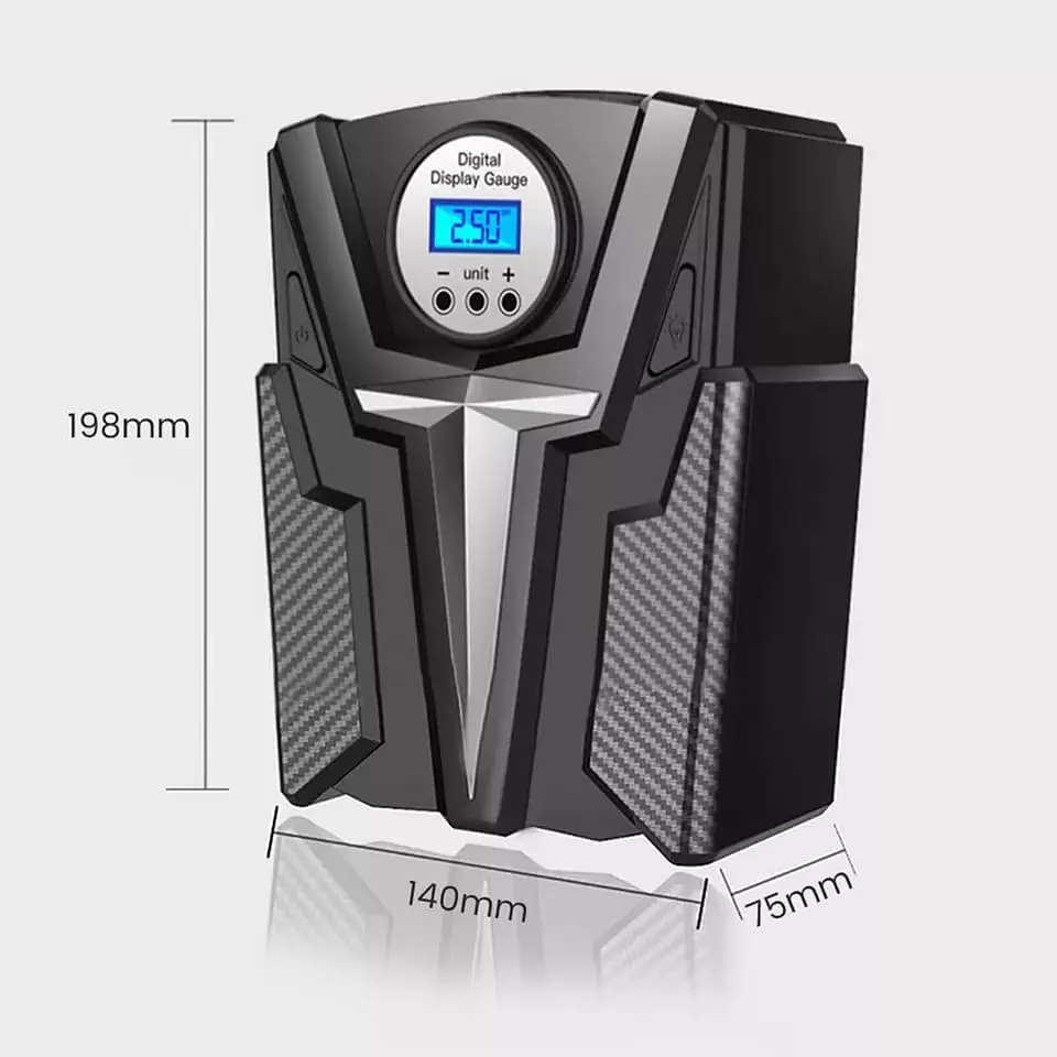Compresor inflador digital de llantas 150psi 12V con linterna 10
