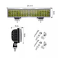 Neblinero Barra 48 Led Para Auto, Jeep, Camioneta 12/24v blanco frío - thumbnail 5