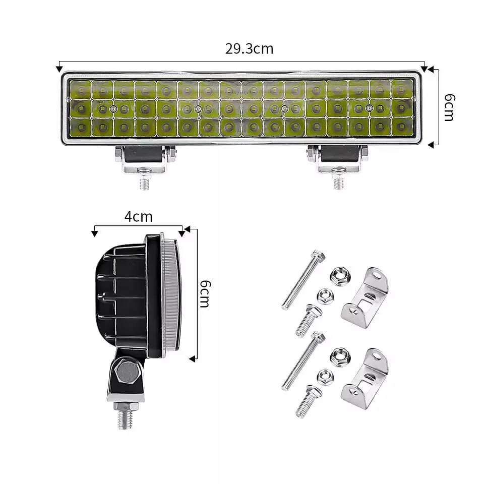 Neblinero Barra 48 Led Para Auto, Jeep, Camioneta 12/24v blanco frío 5